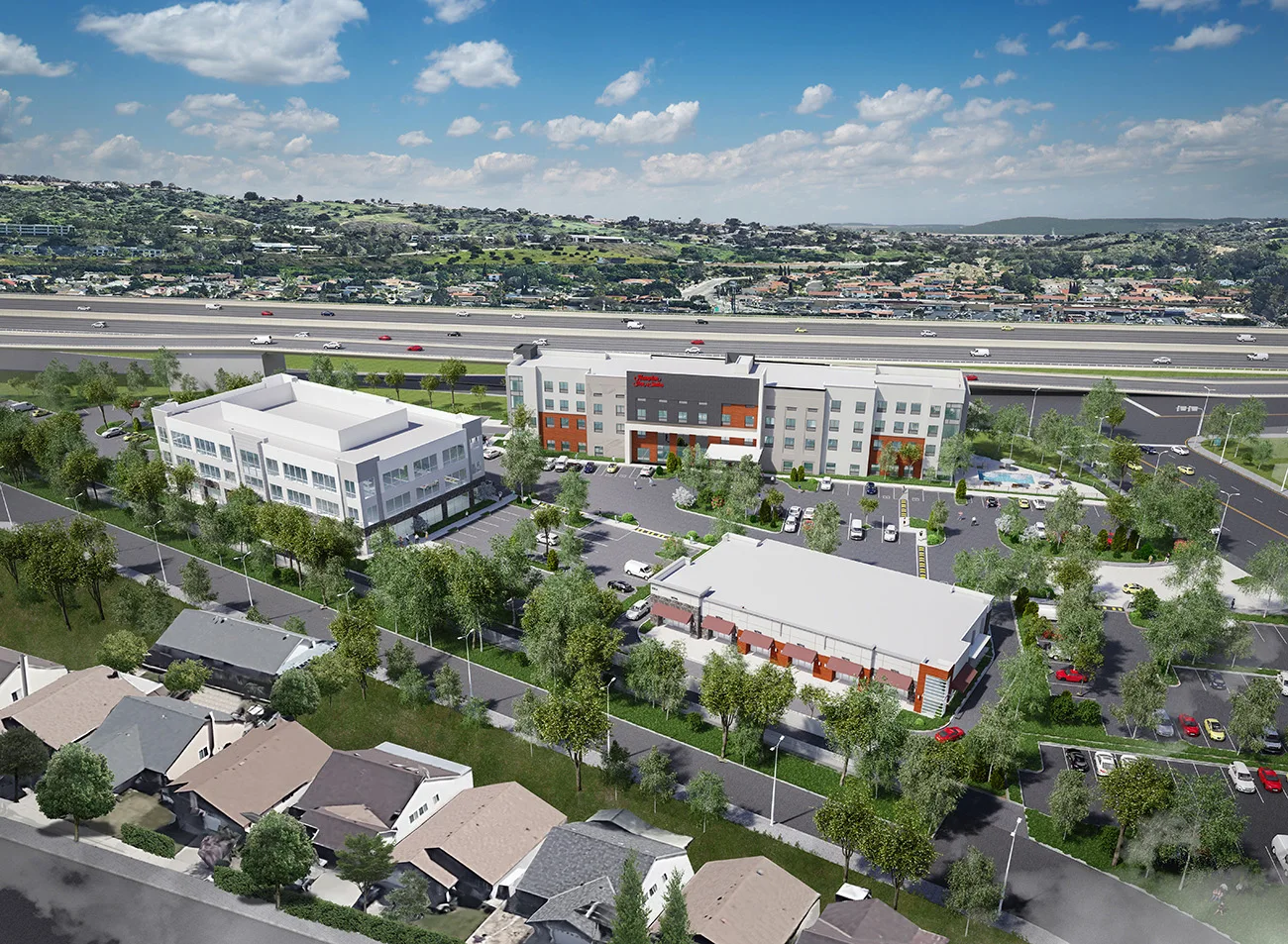 brea canyon Business park 조감도 제작